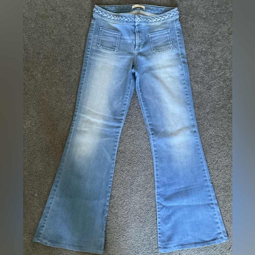 FLARE STRETCH - GUESS BRAIDED WAIST 70’s STRETCH Flares🔥